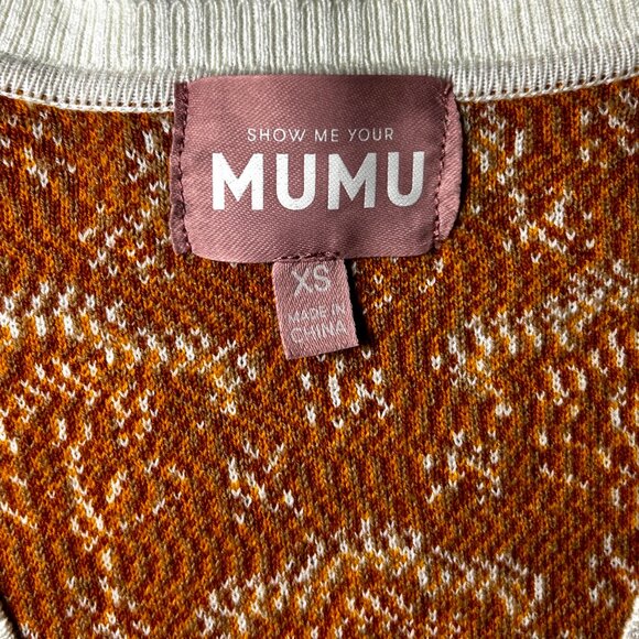 Show Me Your MUMU Honey Wallflower Cardigan Sweater Carti Cardi  XS - Picture 4 of 10